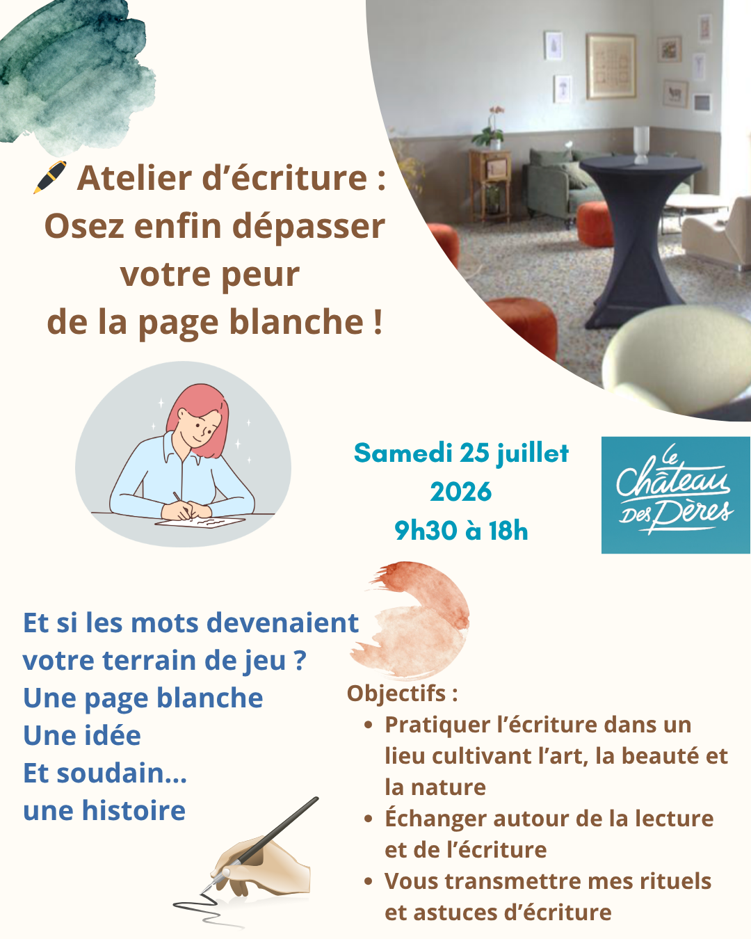 Atelier d'écriture : osez dépasser votre peur de la page blanche